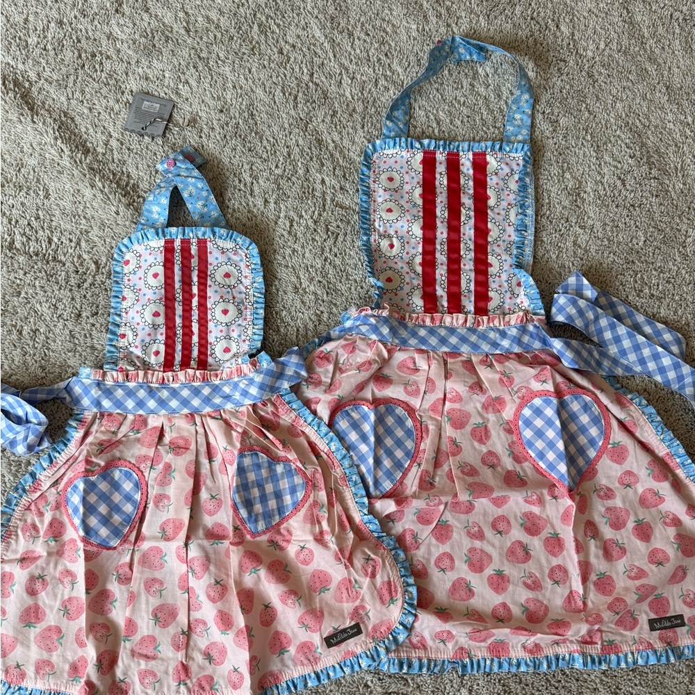 Matilda Jane - Mommy & Me Apron Set with Blue Accents